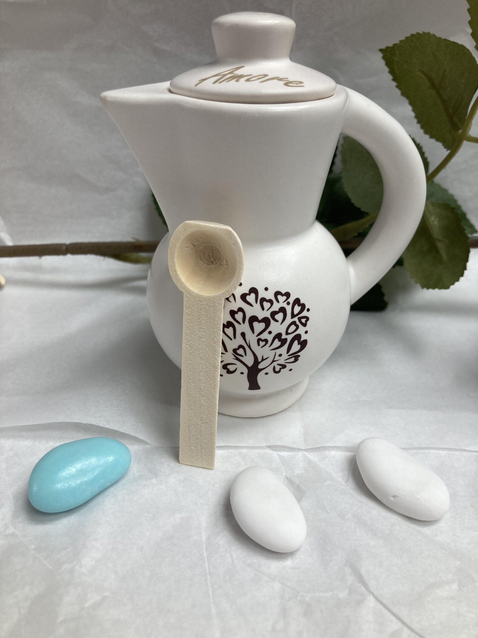 Bomboniera in ceramica: Zuccheriera Moka Albero della vita - AIL ROMA